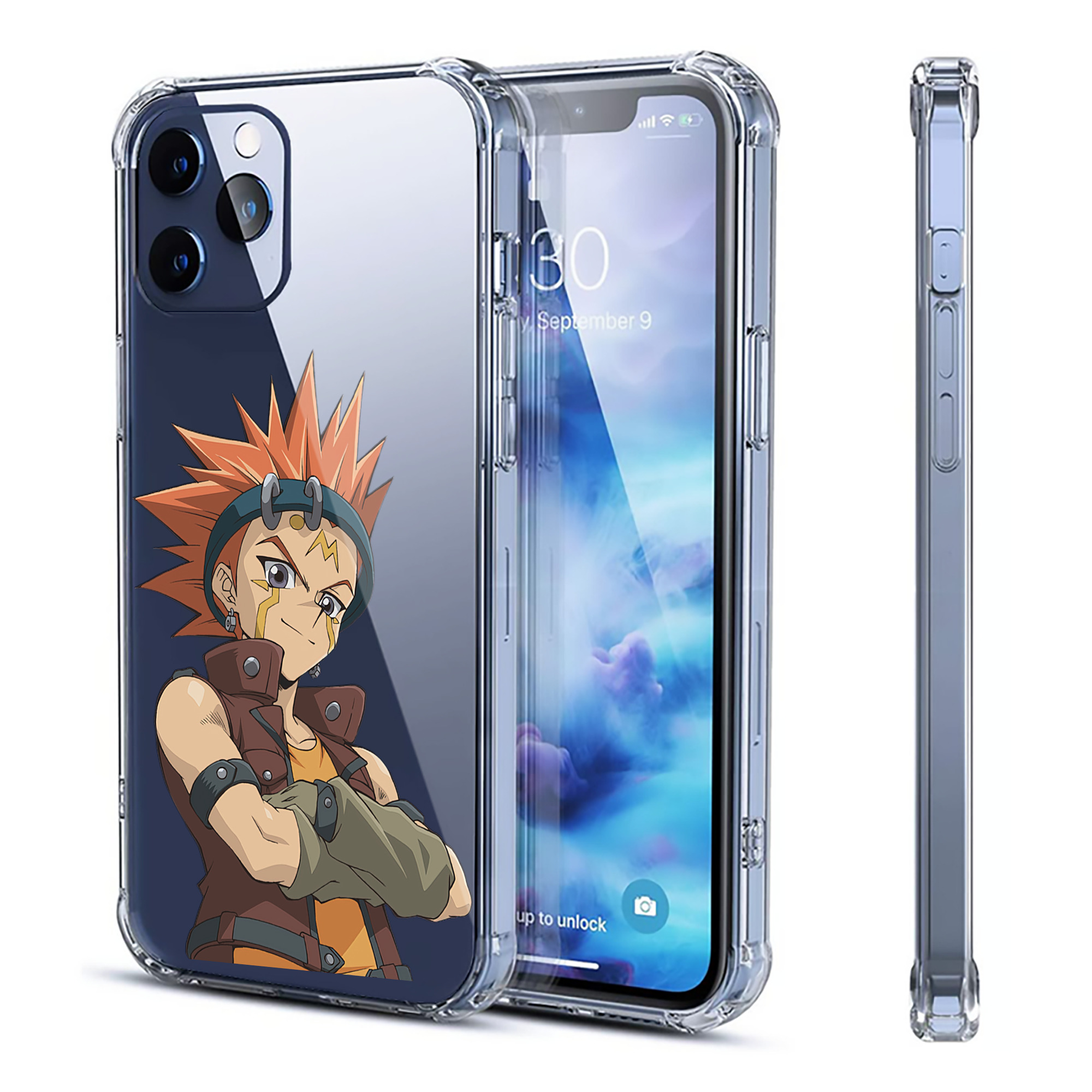 （画像用） 遊☆戯☆王 Yu-Gi-Oh! 【iPhone 12シリーズ対応】透明スマホケース（クリアソフトケース）
